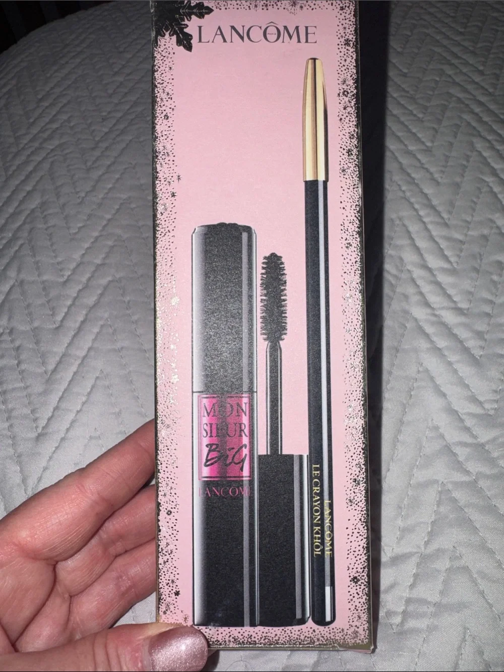 Lancôme Pink Box Mascara & Liner Set with Black Tools